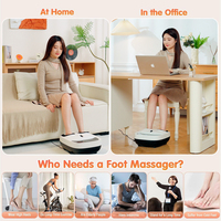 Nuevo Diseño de Masajeador Eléctrico de Pies 4D de 36w con Relajación Shiatsu, Presión de Aire y Calor