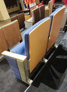 เก้าอี้หอประชุมพร้อมโต๊ะพับได้เก้าอี้โบสถ์แบบเข็นได้แบบประหยัด - Product Image 3