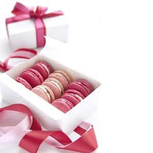 กล่องกระดาษสำหรับใส่เค้กบิสกิตกล่องคุกกี้ขนาดเล็กบรรจุภัณฑ์ขนมขนมแบบกำหนดเอง12กล่องมาการองฝรั่งเศส - Product Image 5