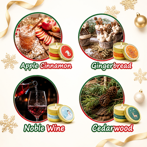 Coffret Cadeau de Bougies de Noël – <span class=keywords><strong>4</strong></span> Bougies Parfumées en Boîte – Vente Directe Usine – Marque Privée – Vente en Gros – Cadeaux de Saison - Product Image 4