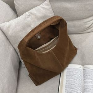 Thời trang Frosted da bò của phụ nữ tote túi Chất lượng cao da lộn phụ nữ Vai Túi nách túi mùa thu và mùa đông - Product Image 6