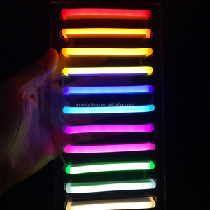 ไฟนีออน LED สีแดงแบบยืดหยุ่น ขนาด 1 ซม. ตัดได้ คุณภาพจากโรงงาน รองรับแรงดันไฟฟ้า 5v 12v มาตรฐาน <span class=keywords><strong>IP65</strong></span> ปรับความสว่างได้ ได้รับการรับรองมาตรฐาน CE สำหรับป้าย - Product Image 2
