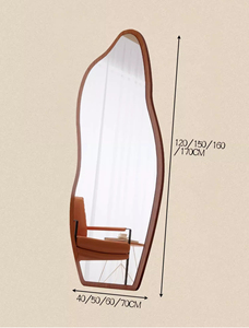 Personnalisé Grand Noyer Noir Naturel Bois Massif Moderne Design Pleine <span class=keywords><strong>Longueur</strong></span> <span class=keywords><strong>Dressing</strong></span> Debout Miroir Décoratif De Mariage - Product Image 6