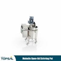 Mélangeur sous vide mobile hydraulique électrique à couvercle ouvert pour peinture et revêtement, haute productivité