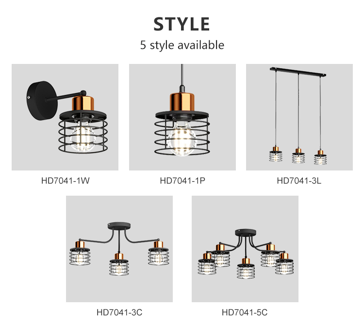 Simple Style Metal 5W Decoration Office Living Room Bedroom Indoor E27 Wall Lamp