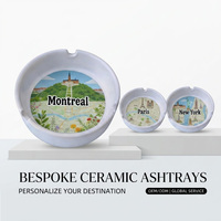 Cendrier en céramique personnalisé, souvenir touristique de Montréal, Canada, vente en gros