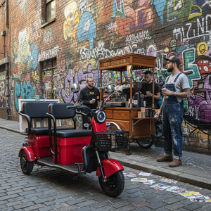 Triciclo Eléctrico Holladay de Alta Calidad, Más Vendido, <span class=keywords><strong>Scooter</strong></span> Eléctrico <span class=keywords><strong>para</strong></span> Adultos de 500W 60V con Diseño de Carrocería Abierta <span class=keywords><strong>para</strong></span> Familia y Carga - Product Image 2