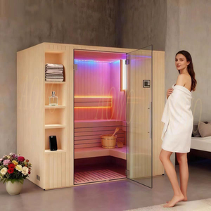 Salles de sauna infrarouge Spa préfabriqué Chambre d'halothérapie Wasmo Relax Sauna Douche Thérapie par la lumière rouge Sauna Vue sur la mer - Product Image 2