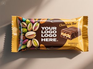 クッキー3面密封工場価格カラフルキャンディバーラッパー月餅プロテインパウダー小袋チョコレートバー包装袋 - Product Image 6