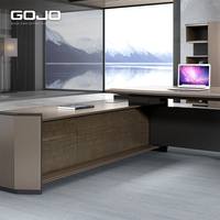 Bureau de direction au design moderne de luxe Bureau de haute qualité Table de patron en bois pour bureau à domicile Poste de travail