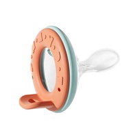 Chupetes masticables para dentición de bebé Chupetes de silicona coloridos con clase Chupete de color personalizado a granel con estuche