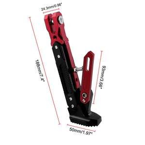 Béquille latérale universelle réglable en alliage d'aluminium pour scooter et moto – Accessoires moto universels - Product Image 2