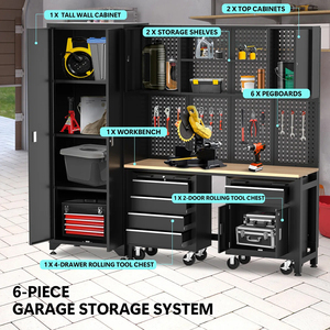 Modular OEM Công cụ kết hợp tủ tùy chỉnh hội thảo lưu trữ tủ ngực kim loại lưu trữ công cụ thiết lập nhà để xe di động - Product Image 3