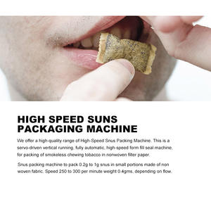 Máquina Empacadora de Tabaco para Masticar en Existencia, Máquina Automática para Empacar Polvo de Snus Húmedo - Product Image 5
