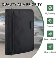 Organisateur de documents de voiture personnalisé, sac de rangement pour boîte à gants, porte-cartes de immatriculation, d'assurance et de permis de conduire, multi-poches