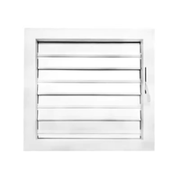 Stores modernes personnalisés, volets en aluminium, cadre en aluminium, fenêtres à persiennes fixes en verre pour maison, ouverture verticale