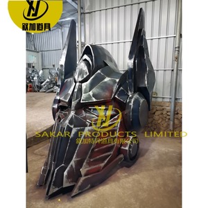 Maison Art Moderne Visage Sculpture Grand Mur 3D Visage Statue Bronze Métal Art Visage Humain Statue Sculptures <span class=keywords><strong>OptimusPrime</strong></span> Masque - Product Image 3