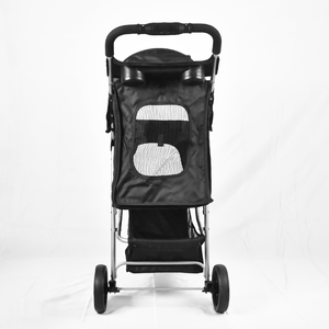 Vendita calda passeggino pieghevole per animali domestici comodo carrello a 3 ruote per cani e gatti con portabicchieri dotato di capacità 15kg - Product Image 5