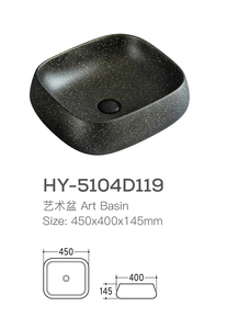 Usine OEM ODM, lavabo de salle de bain de petite taille, en marbre <span class=keywords><strong>noir</strong></span> Marquina, à poser sur le comptoir - Product Image 5