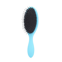 Brosse à extensions capillaires en poils de sanglier, vente en gros, brosse de coiffure multicolore, peigne de massage, brosse à coussinets de massage pour barbier