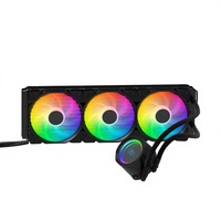 Radiateur PC en aluminium Lineng 120mm/240mm/360mm, refroidisseur liquide AIO avec roulement à billes pour boîtier d'ordinateur