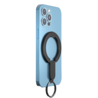 Support de téléphone de bureau rotatif pliable en alliage d'aluminium ultra-fin et super-résistant avec anneau magnétique, personnalisable OEM/ODM avec logo