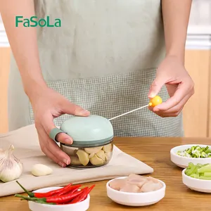 Fasola Manual Food Chopper Groentesnijder Chopper Handkoord Groentehakseluitjes Snijder Voor Groentevruchten Noten