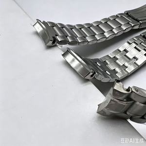 Correa de Reloj de Metal 904L de 18 mm, 20 mm, 22 mm con Extremos Curvos, Brazalete Presidencial de Acero Inoxidable Sólido para Correa <span class=keywords><strong>Omega</strong></span> <span class=keywords><strong>Seamaster</strong></span> Geneve - Product Image 3