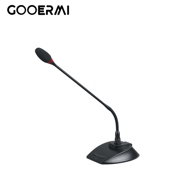 Professional Gooseneck Condenser Microphone for Conferences and Meetings with 48V Phantom Power and Metal Base MR-620