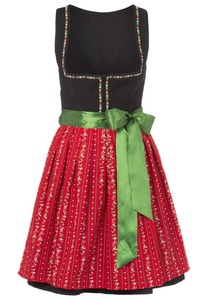Wholesale Ladies Dirndl Dress 100% Cotton Printed <strong>Frock</strong> and Silk Ribbon / Custom Dirndl Dress / German Dirndl Dress - Product Image 4