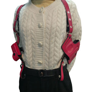 Groothandel Universele Roze Lederen Schouderpistoolholster Met 2 Tijdschriftenzak Verborgen Tactische Onderarmgeweerhouder Voor Dames - Product Image 4