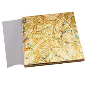 50 fogli di foglia d'oro variegata 5.5 ''B per arti e mestieri doratura e decorazione - Product Image 6