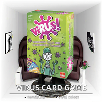 Jeu de société et de cartes personnalisé Contagiously Virus - Jeu de société familial imprimé en couleur avec des cartes en papier écologiques