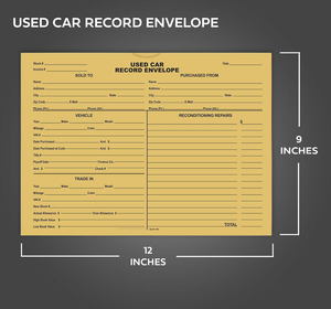 Enveloppe de carnet de bord de véhicule, <span class=keywords><strong>dossier</strong></span> de transaction automobile, feuille de suivi, livre de comptabilité, registre de concessionnaire, papier exclusif pour agent de vente - Product Image 4
