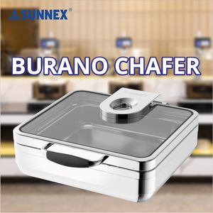 For Sunnex Luxury 5.5L <b>Food</b> <b>Warmer</b> High Quality SS304 Chafing Dish for Hotels Restaurants Catering - Product Image 6