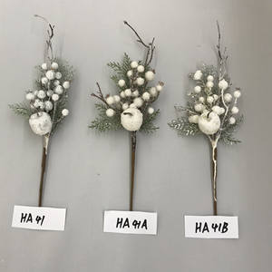 الاصطناعي فاترة أخشاب الأرز و التوت الأبيض عيد الميلاد يختار الأزهار بالجملة - Product Image 1