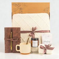 Coffret Cadeau d'Entreprise de Luxe Écologique et Moderne pour Noël, avec Logo Personnalisé, Souvenirs d'Entreprise pour Clients, Cadeau d'Affaires Premium pour le Nouvel An, Couverture