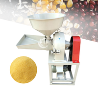 Petit broyeur universel domestique, moulin à grains, broyeur de maïs, de piments, à double trémie, avec disque à dents, pulvérisateur de poudre, machine à moudre la farine
