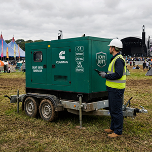 Groupe électrogène diesel silencieux Lectrogne, puissance 300KW 500KW, avec moteur Cummins Perkins et capot de protection - Product Image 3
