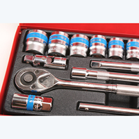 Juego de 24 Llaves de Tubo CRV de Alta Calidad GS KING TOOLS Herramientas Industriales Caja de Hierro