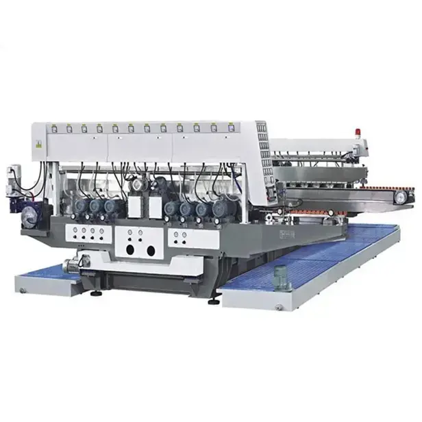 Industrial Glass Polishing Smooth Processing CNC Automatic Mirror Glass Straight Line Double Edging Machine