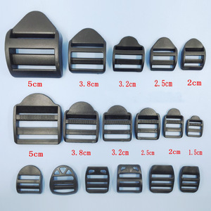 <b>Plastic</b> Adjustable Buckle 5cm 3.8cm 3.2cm 2.5cm 2cm 1.5cm <b>Sliding</b> Buckle For Bags Bag Accessories Durable Black - Product Image 1