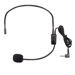 Microfono amplificador portatil có dây khuếch đại giảng dạy microfone Unidirectional Mic tai nghe Microphone hướng dẫn du lịch - Product Image 1