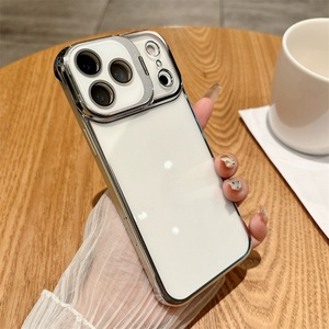 เคสโทรศัพท์มือถือแบบใสพร้อมขาตั้งสำหรับ iPhone 17 Air 16 15 Pro Max  ฝาหลัง TPU PC ชุบเคลือบ ป้องกันเลนส์กล้อง - Product Image 5