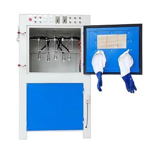 Cabine de <span class=keywords><strong>sablage</strong></span> entièrement automatique à haute efficacité avec plateau tournant pour jantes de voiture - Product Image 1