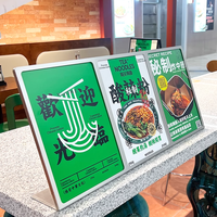 Support de menu personnalisé présentoir publicité carte de visite support d'affichage A4 double face table signe titulaire