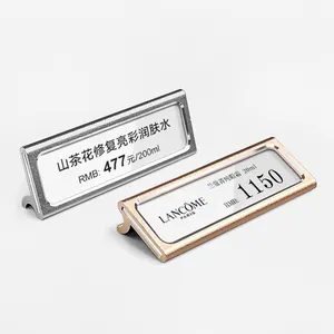 Soporte de pantalla LED metálico de un solo lado ajustable Etiquetas de cubo de números grandes para estantes de automóviles y supermercados - Product Image 5