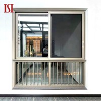 Ventanas corredizas de vidrio energéticamente eficientes de marca superior Diseño moderno Aleación de aluminio Suave Horizontal Insonorizadas Exterior Villa