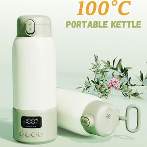 Bouilloire électrique portable 100 ° Chauffe-biberon avec affichage numérique, chauffe-eau de voyage multifonction - Product Image 1