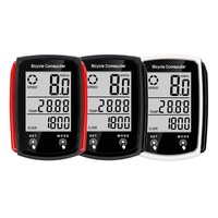 Ordinateur de vélo lumineux étanche avec rétroéclairage, version anglaise filaire, écran tactile, compteur kilométrique pour vélo de route et VTT